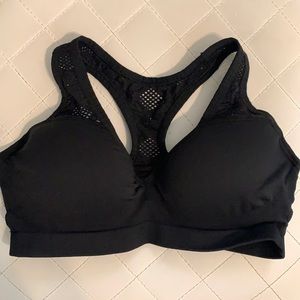 Pink push up sports bra